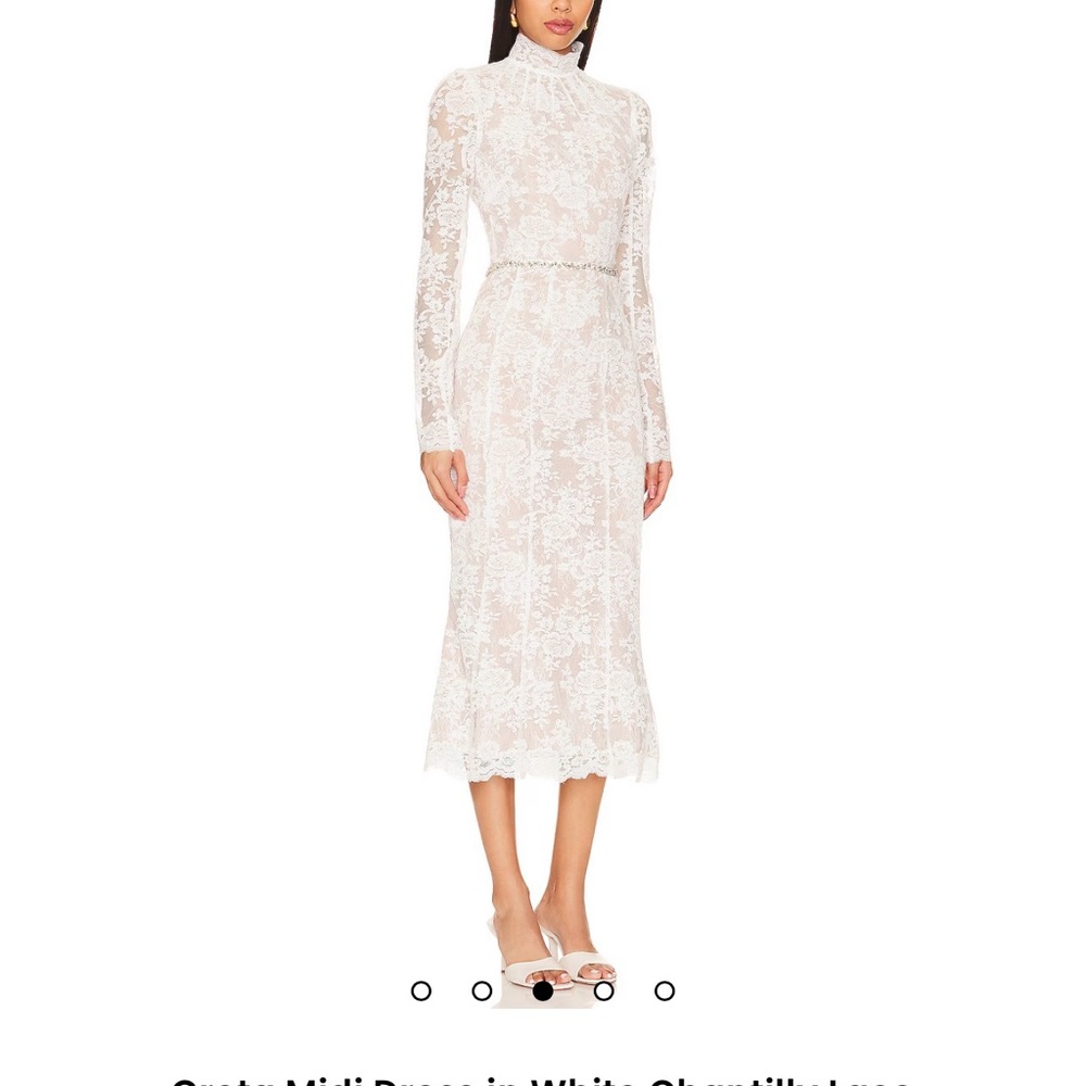 V Chapman Greta Lace Midi Dress - Picture 3 of 10